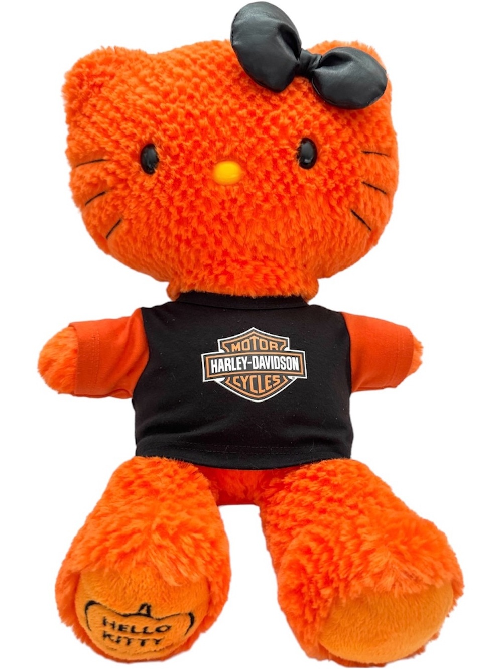 2011 Sanrio Hello Kitty Halloween Orange Build a Bear Limited Edition w/Bow BABW
